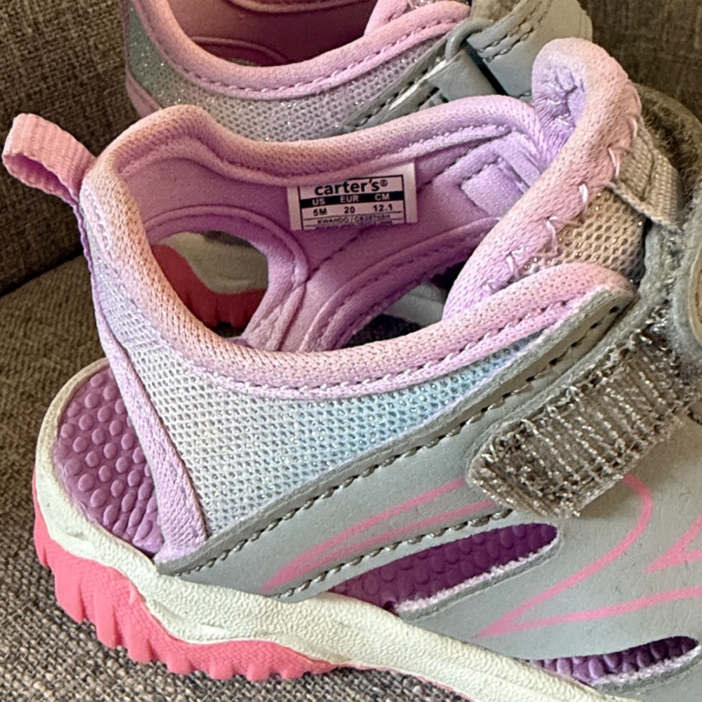 Carter's Pink and Gray Shoes for Toddler - Picture 2 of 2